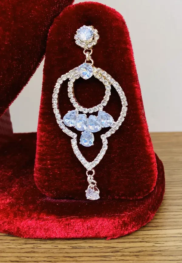 Get American Diamond Stone Earring for Women 0