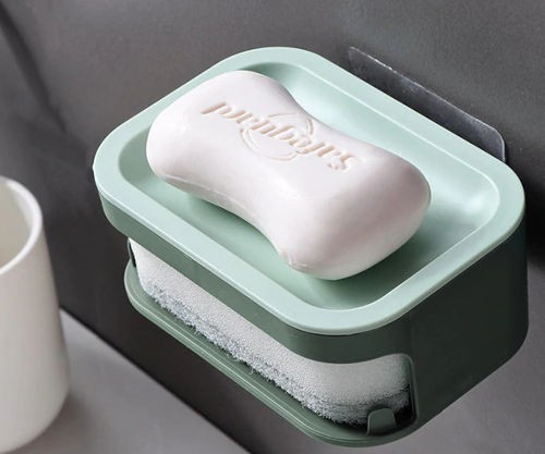 Double Layer Bathroom Soap Holder 0