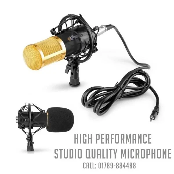 BM800 Microphone High Performance Condenser Microphone for Studio