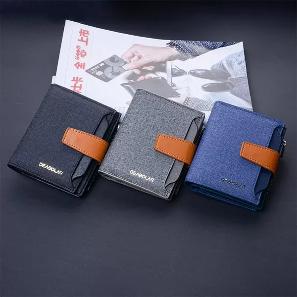 Deabolar Branded Bi-fold Vertical Wallet