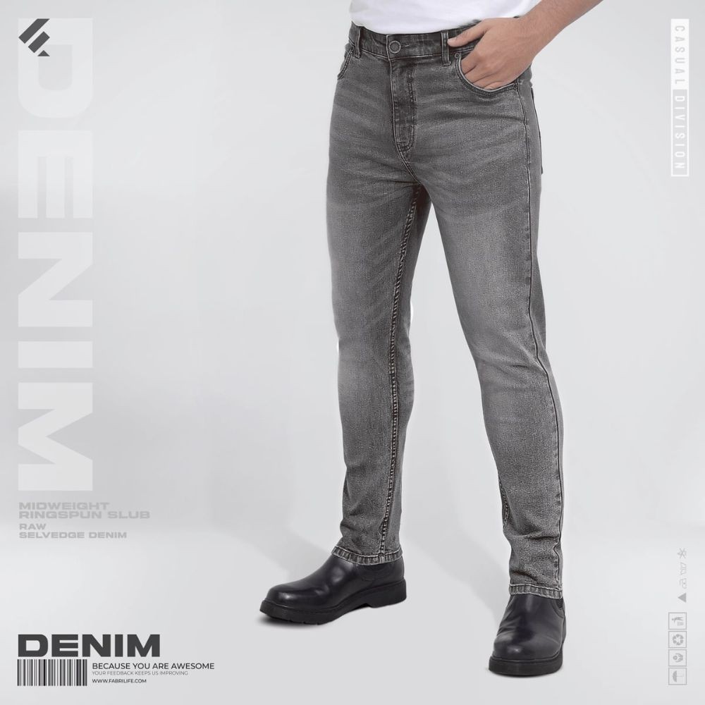 Men's Denim Jeans Light Ash