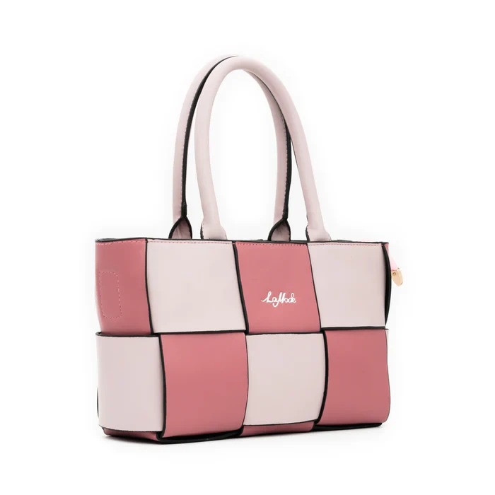 Gridline Glamour Lavender Shoulder Bag