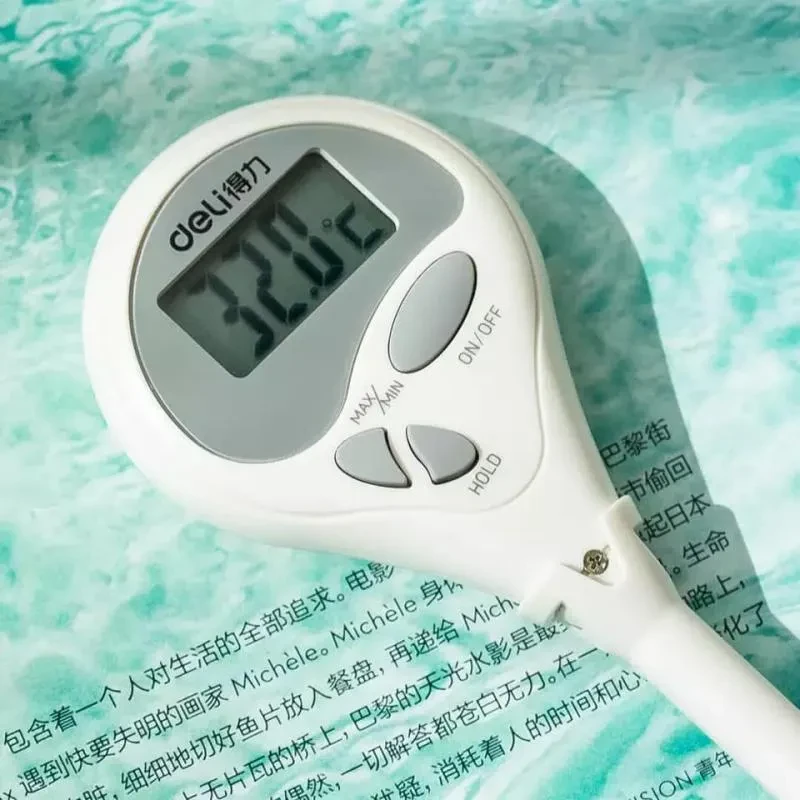 Xiaomi Deli Electronic Pen Test Thermometer Stainless Steel Temperature Meter 4