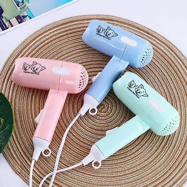 Mini Cartoon Foldable Hair Dryer 1