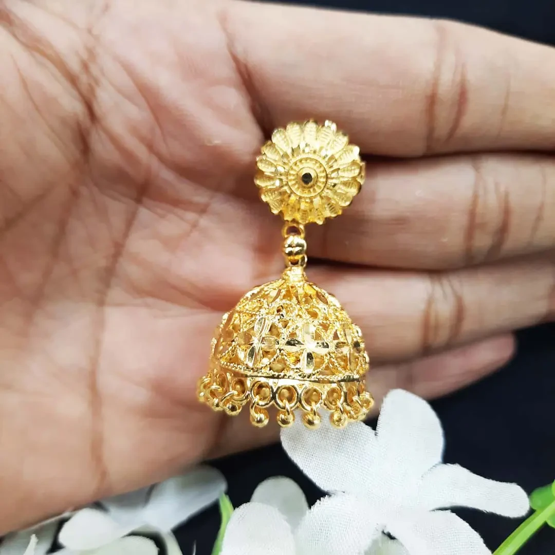 Gorgeous Gold Plated Jhumka 2
