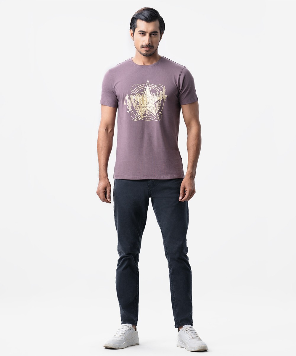 Slim Fit Pink Color T-Shirt 3