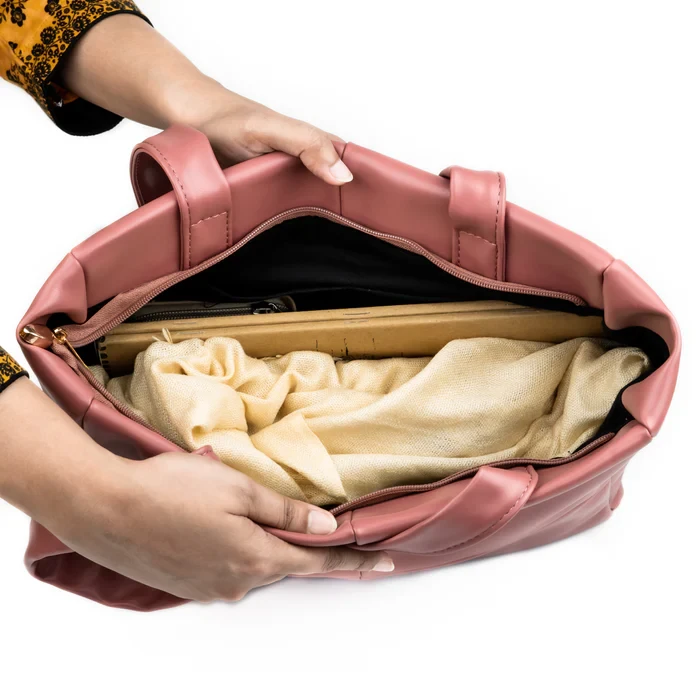 Puffer Pop Peach Shoulder Bag For Women's 0