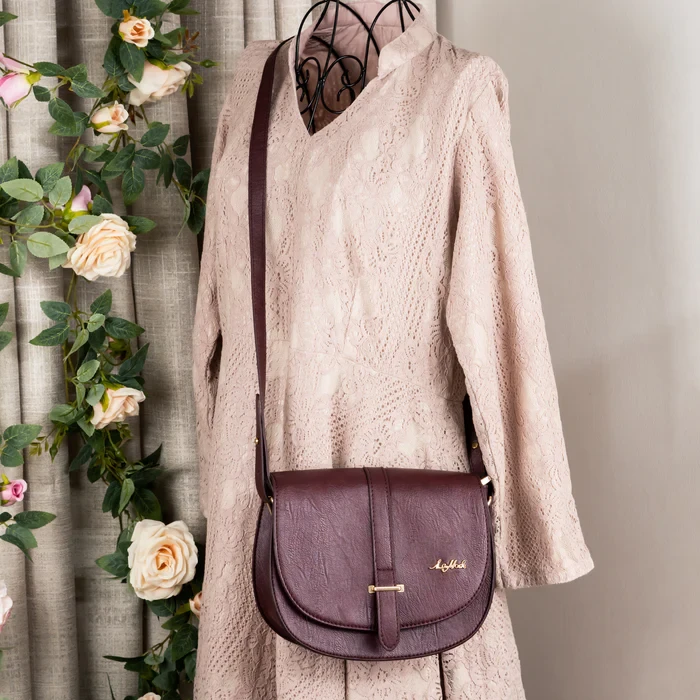 Amelia Alpine Maroon Shoulder Bag 0