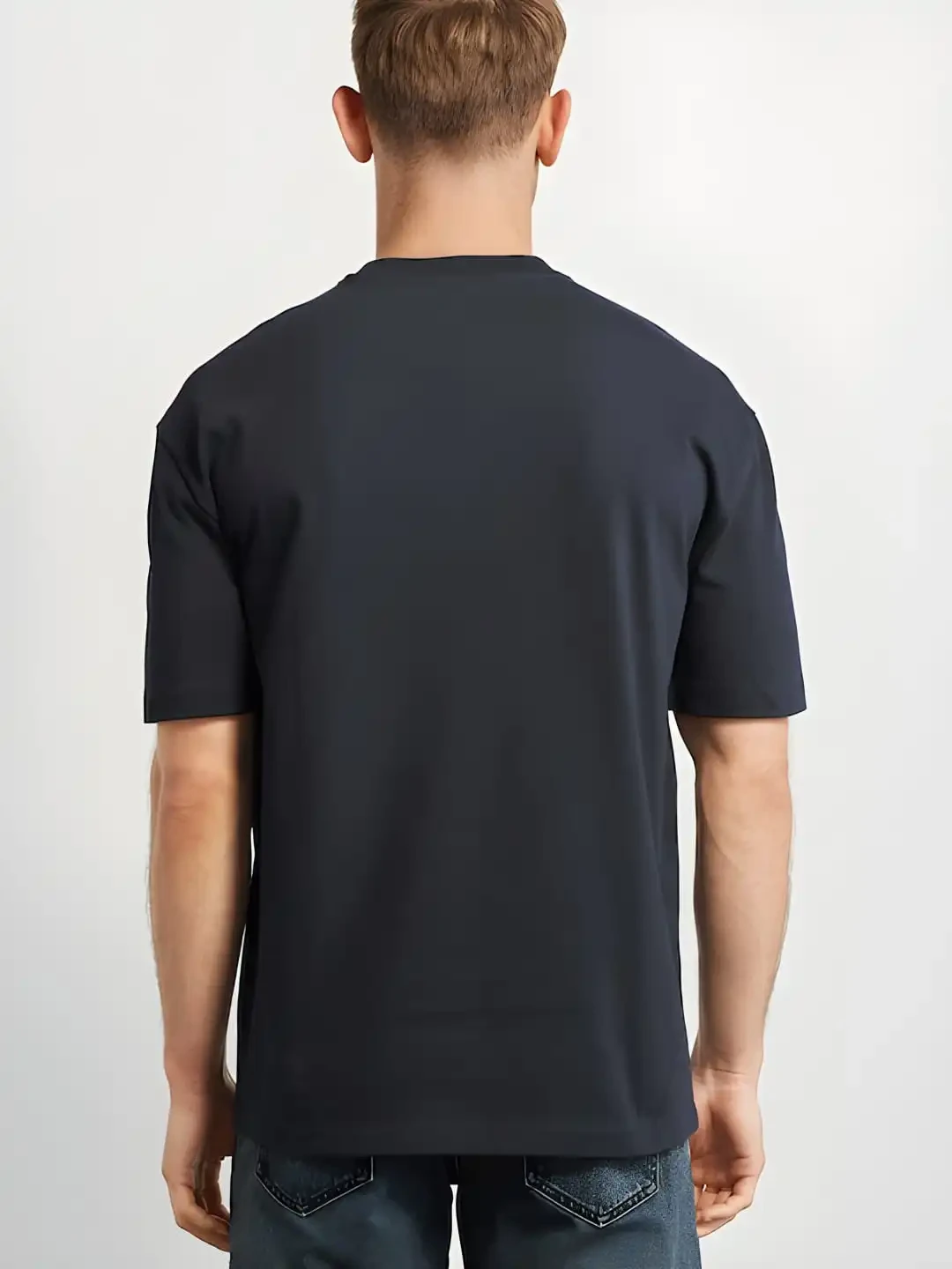 Premium Black Solid Drop Shoulder 2