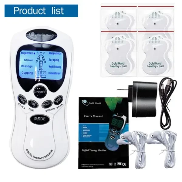TENS Acupuncture Digital Therapy Machine with Pads 2