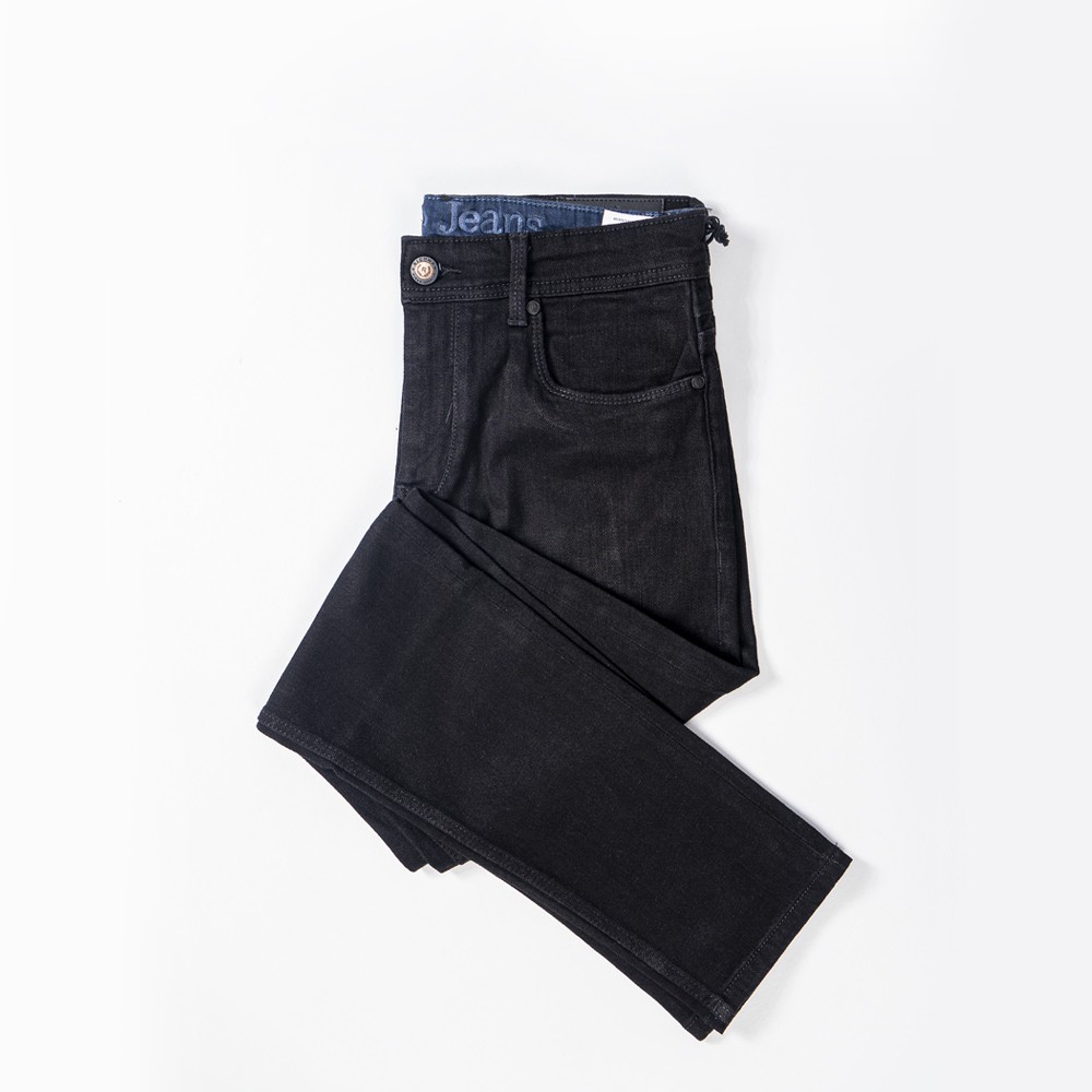 Men's Black Color Denim Pant