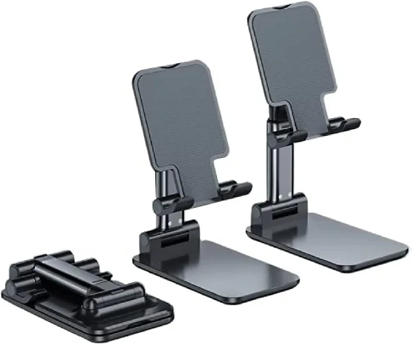 Folding Desktop Phone Stand-Black Color
