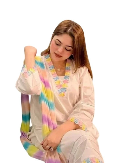 Cotton Readymade Nayra Cut Salwar Kameez For Women