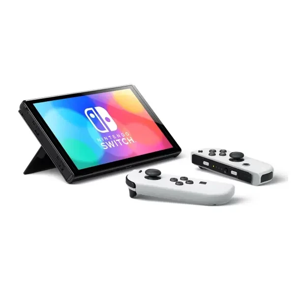Get Nintendo Switch OLED Model Gaming Console White Set 2