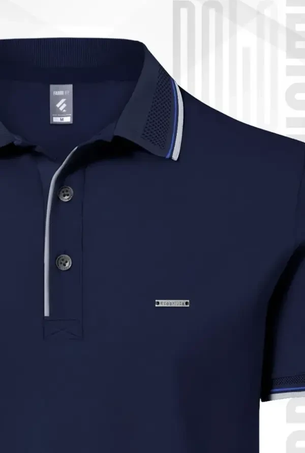 Premium PK Cotton Polo- Navy 1