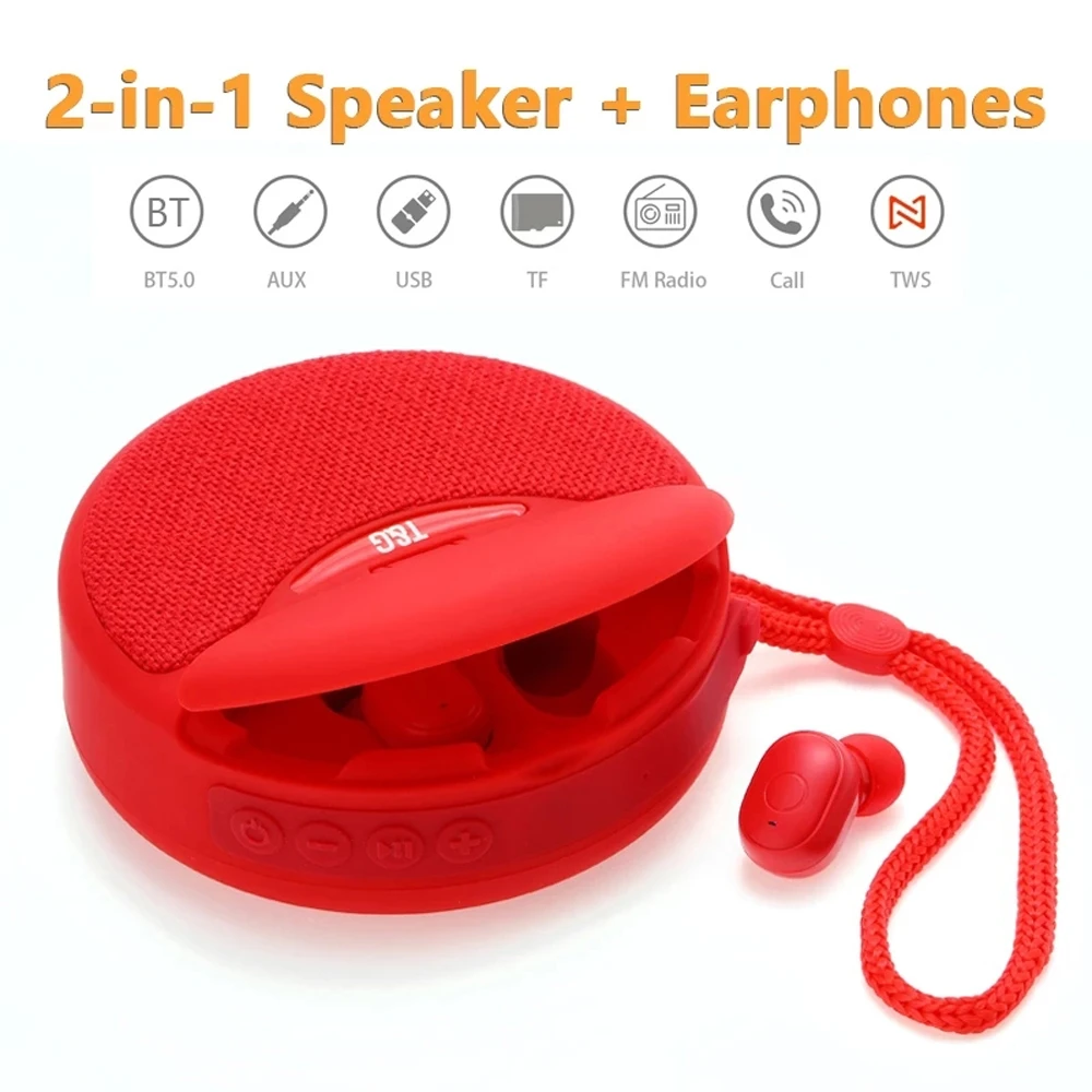 T&G TG808 2 In 1 Bluetooth Speaker With Wireless Headphone 3