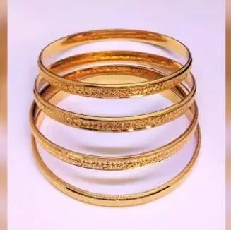 Desi Traditional Gold Plated Bangles 4 Pcs Set 1