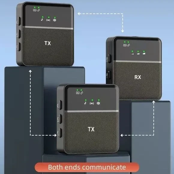 SX9i Dual Professional Wireless Lapel Microphone For iPhone (1:2) 0