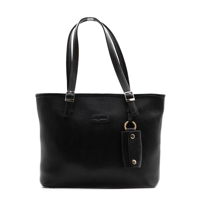 Bella Black Leather Women's Tote Bag