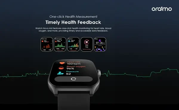 Buy Oraimo Nova AM OSW-812 AMOLED Smart Watch 1