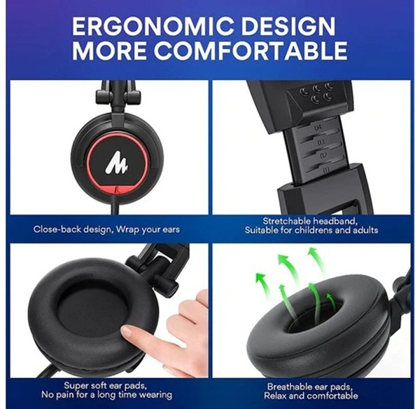 Buy MAONO Professional Studio Monitor Headphone Over Ear AU-MH501 0