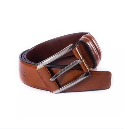 Chocolate Leather Formal Belt For Boys
