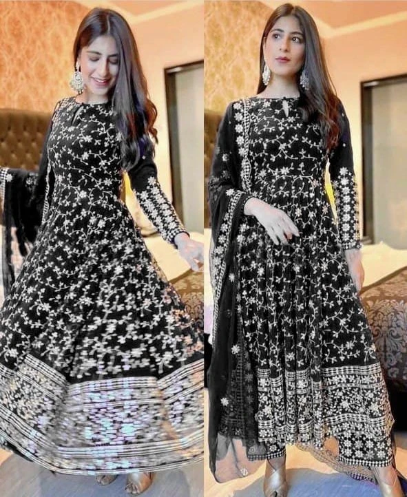 Semi-Stitch Anarkali Gown 0