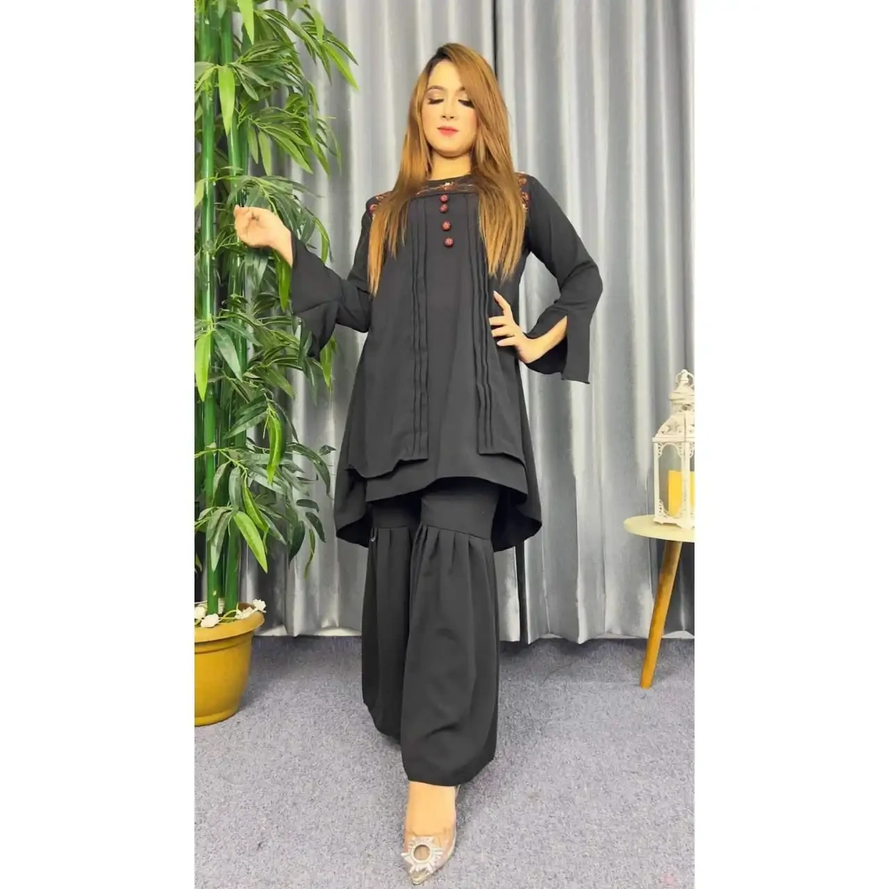 Traditional Style Short Kurti & Garara Set 1