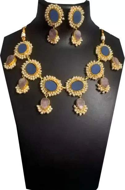 Stone Alloy Multicolor Jewellery Set