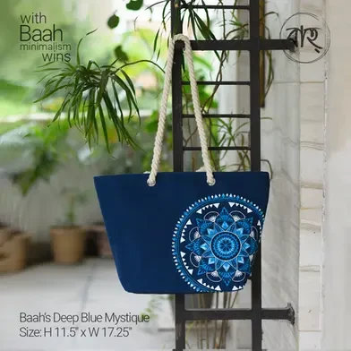 Deep Blue Mystique Tote Bag For Girls and Women 0