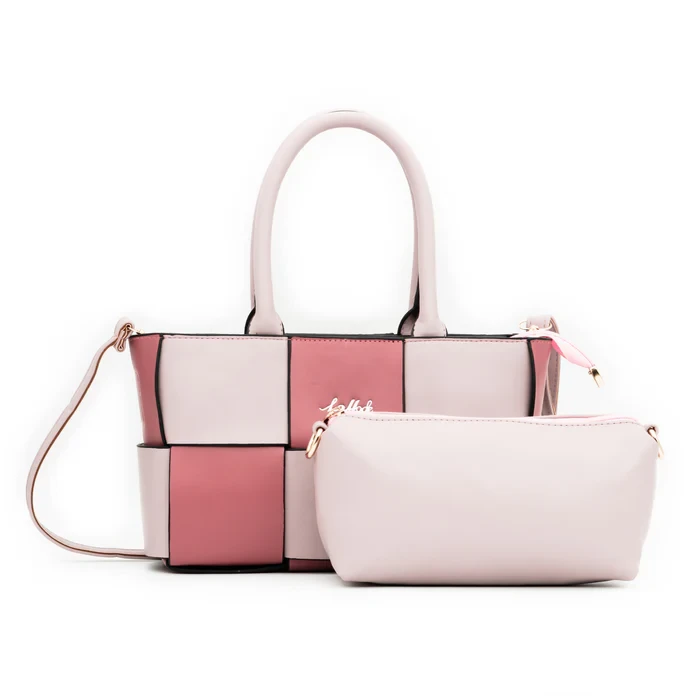 Gridline Glamour Lavender Shoulder Bag 0