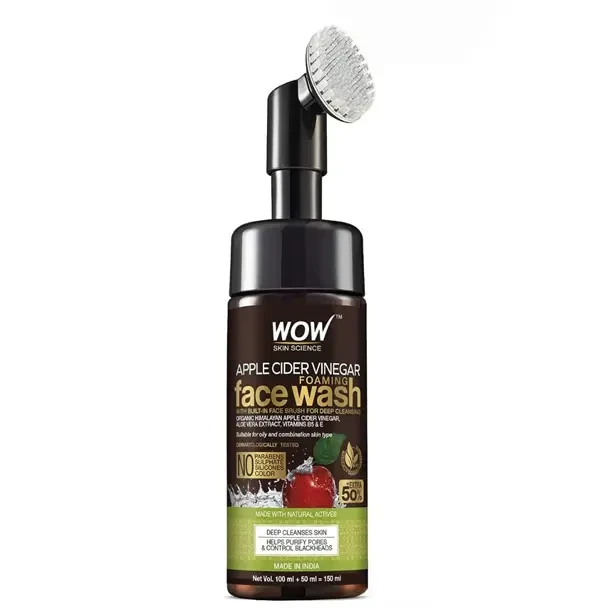 Wow Skin Science Apple Cider Vinegar Foaming Face Wash-150ml