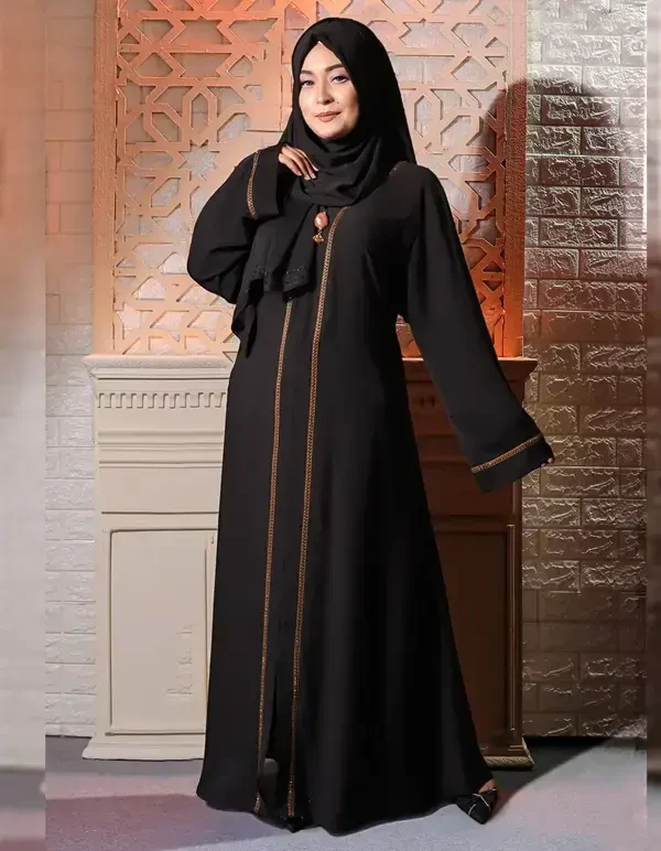 Beautiful Black Burkha with Lace Work