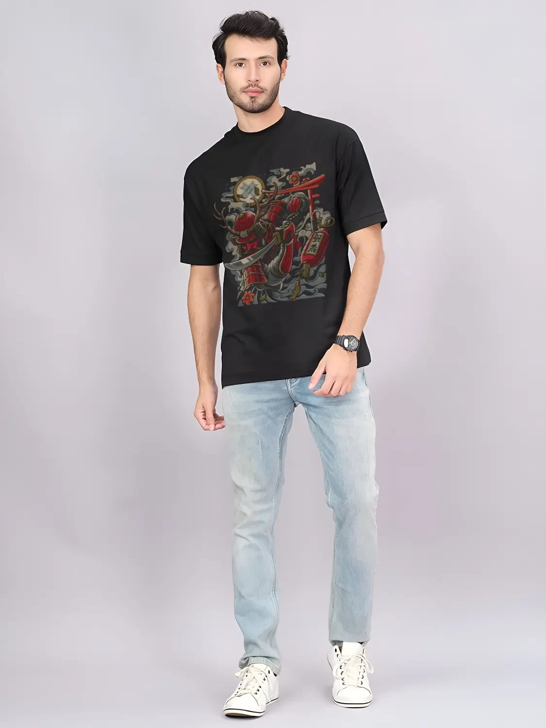 Premium Printed Drop Shoulder For Men's