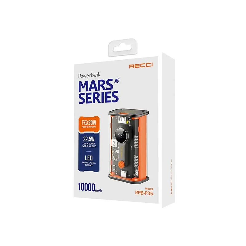 Recci P35 Mars Series 10000mAh 22.5W Fast Charging Power Bank 3