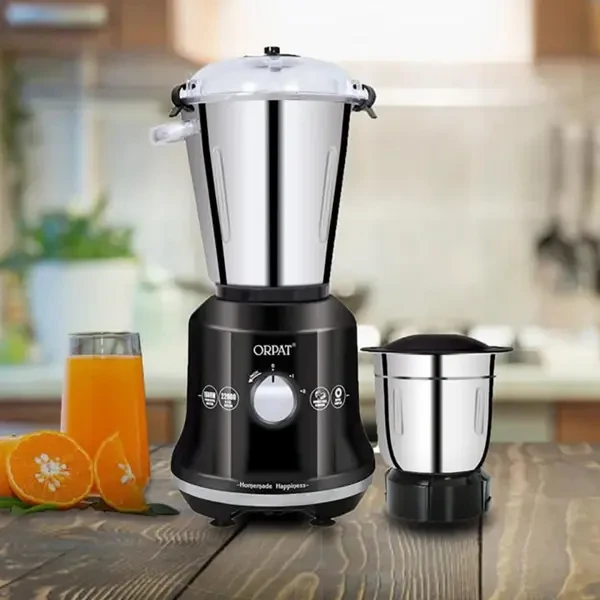 Get Orpat Blender 2 in-1 Heavy Duty jars Commercial Mixer Grinder– 1600W 1