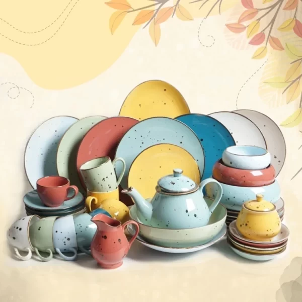 Exclusive Multicolor Dinner Set-52 Piece