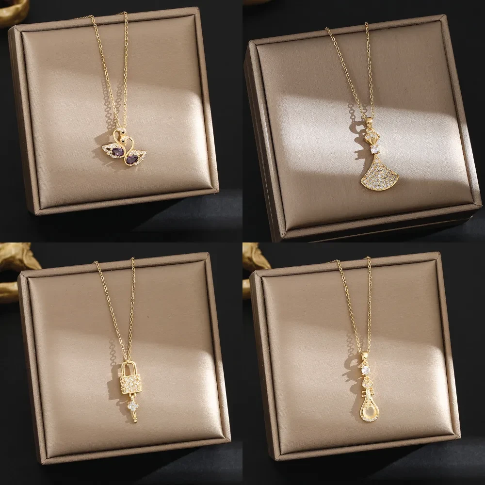 Clavicle Creative Zircon Necklace 3