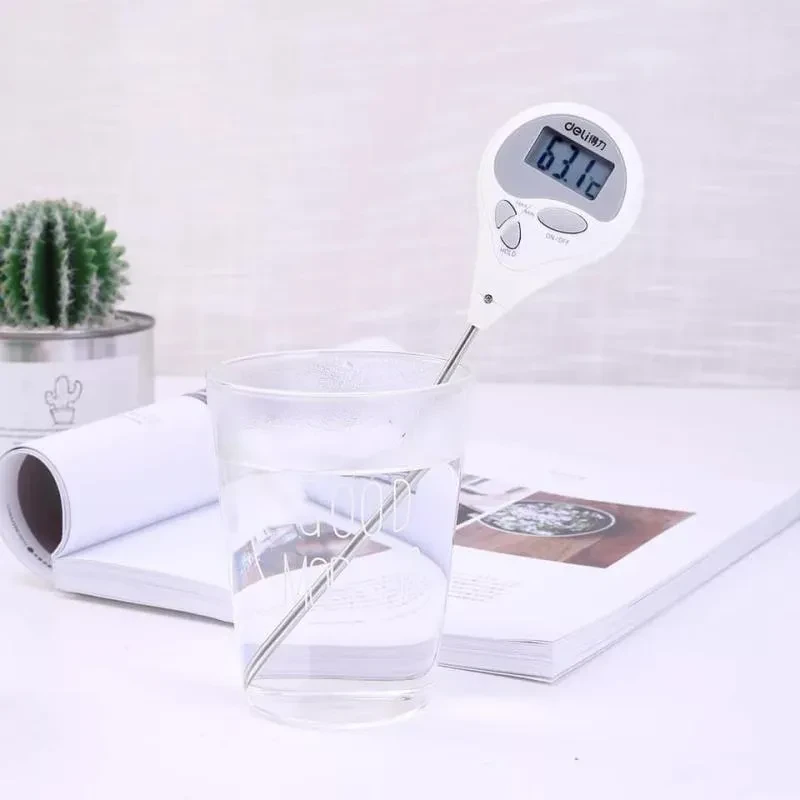 Xiaomi Deli Electronic Pen Test Thermometer Stainless Steel Temperature Meter 3