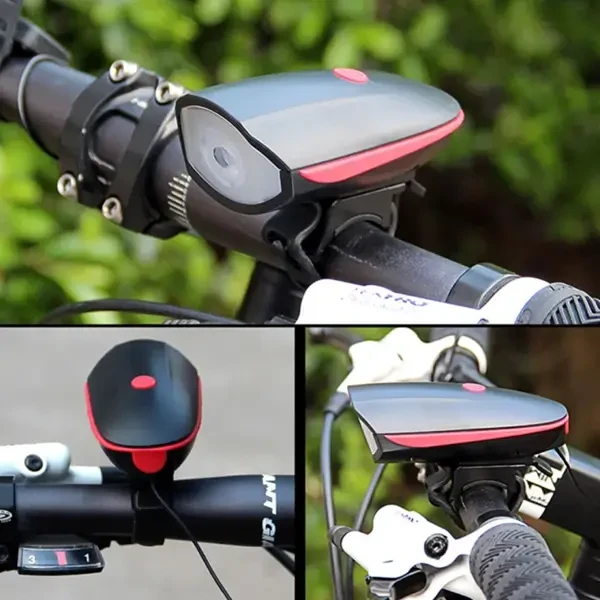 Get Waterproof and Rechargeable Bike Light with Horn 2