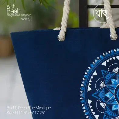Deep Blue Mystique Tote Bag For Girls and Women