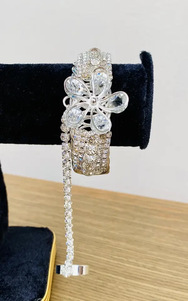 Buy Silver Color Premium Quality 2 in 1 Bangles with Ring 0