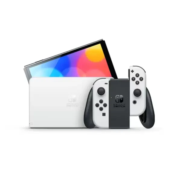 Get Nintendo Switch OLED Model Gaming Console White Set 0