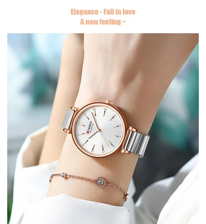 Curren Stainless Steel Analog Watch for Women