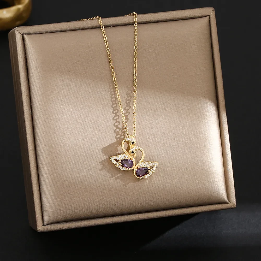 Clavicle Creative Zircon Necklace 4