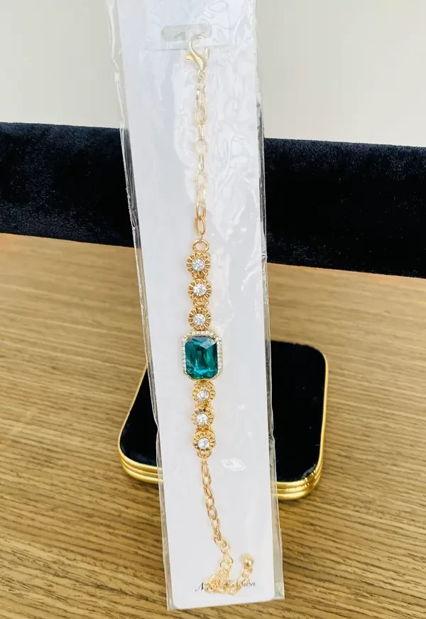 Get Beautiful Gem Studded Golden Bracelet 3