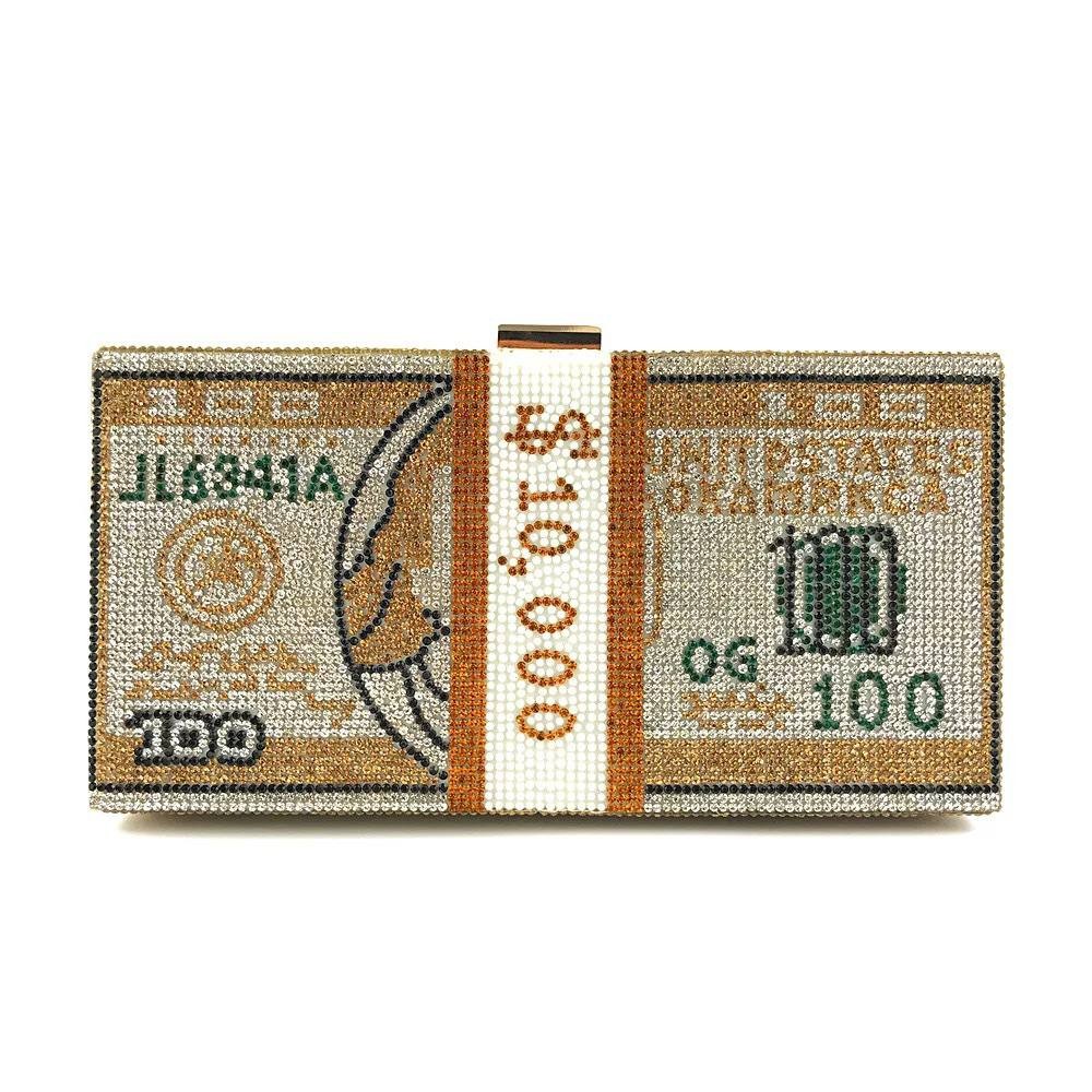 Full Diamond Small Square Dollar Bag