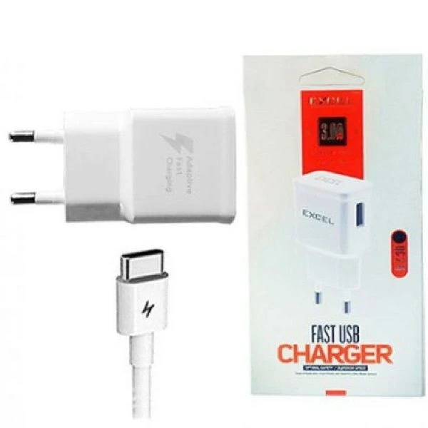 Buy Excel Charger E103 With Ultra Fast Charging Adapter 21W- Type C