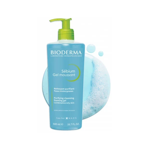 Bioderma Sebium Moussant Purifying Foaming Gel-500ml 0