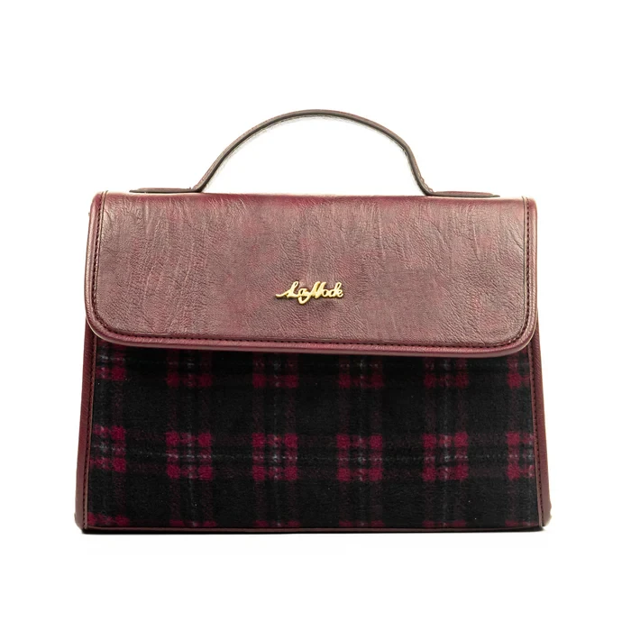 Refined Retro Maroon Shoulder Bags For Girls 4